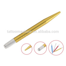 Золотые перманентные макияж Инструменты Косметические 3D брови Microblading Pen